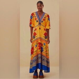 FARM Rio Vibrant Floral Maxi Dress